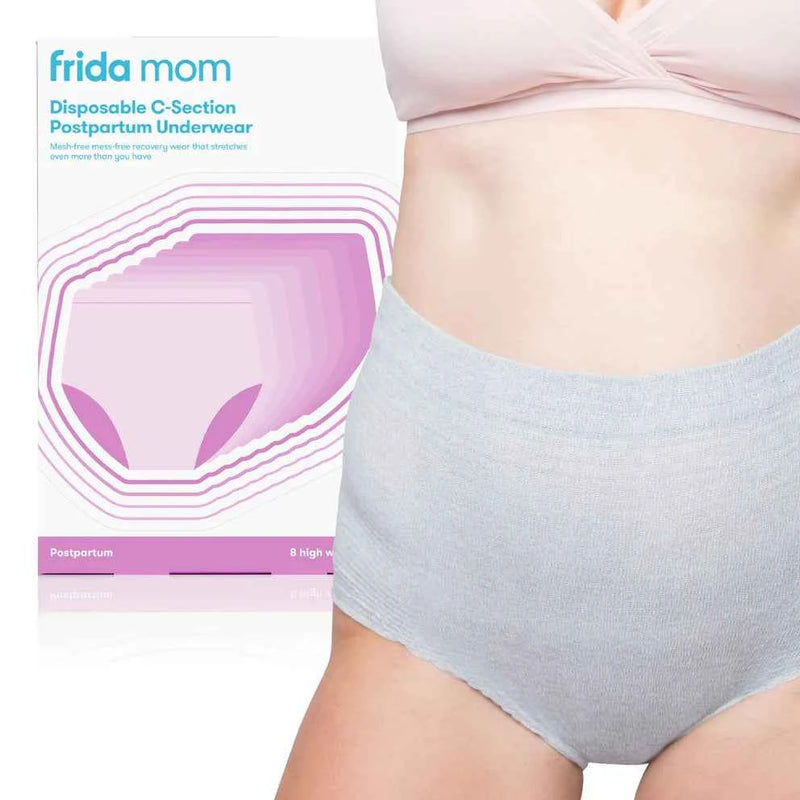 Frida Mom High Waist Disposable Postpartum Underwear – C-Section & Recovery Comfort